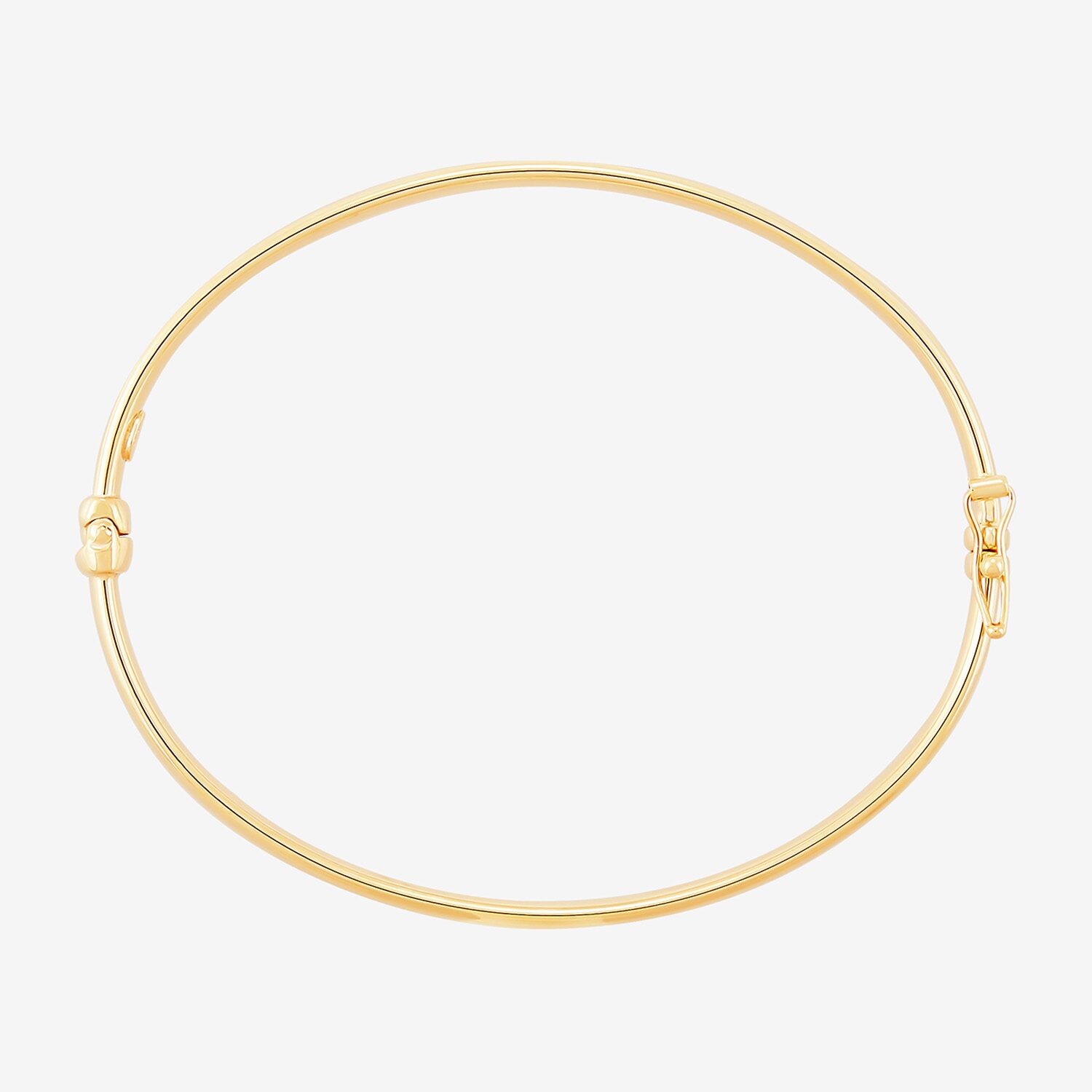 Womens 14K Gold Bangle Bracelet