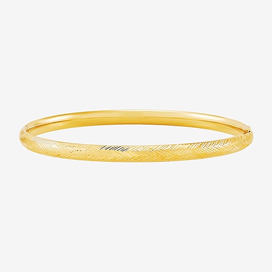 Womens 14K Gold Bangle Bracelet
