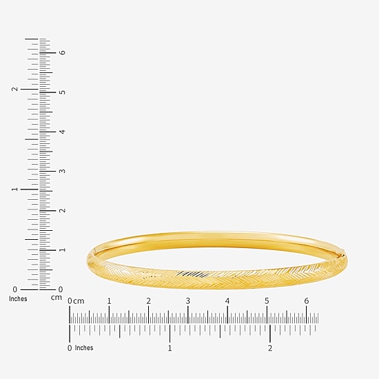 Womens 14K Gold Bangle Bracelet