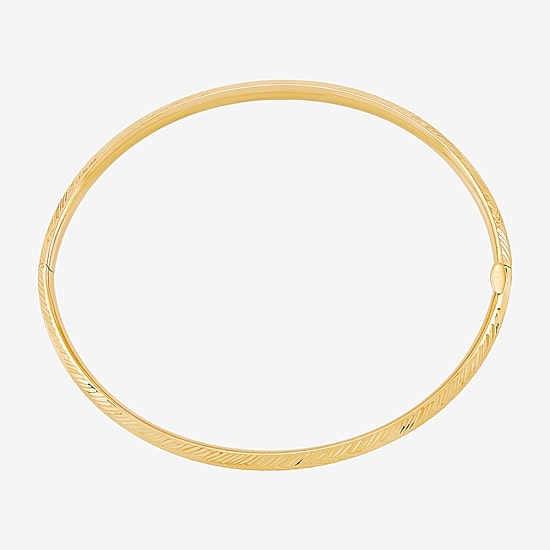 Womens 14K Gold Bangle Bracelet