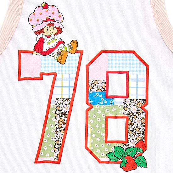 Womens Juniors Sleeveless Strawberry Shortcake Tank Top