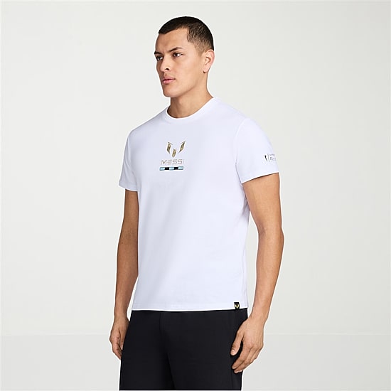MESSI Collection Mens Round Neck Short Sleeve Regular Fit Graphic T-Shirt