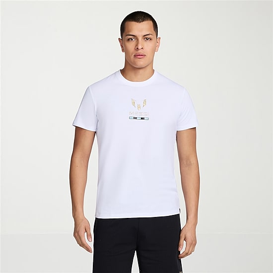 MESSI Collection Mens Round Neck Short Sleeve Regular Fit Graphic T-Shirt