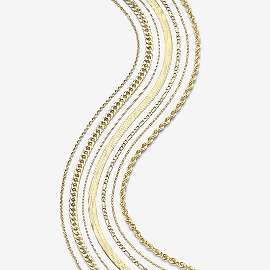 Made in Italy Womens 14K Gold 20 Inch Box Chain Necklace