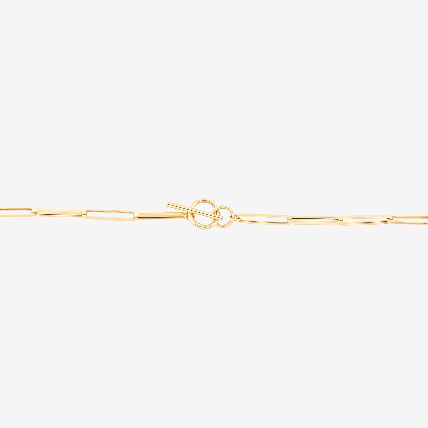 Unisex Adult 14K Gold 18 Inch Paperclip Chain Necklace