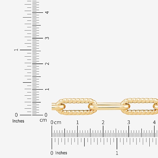 Unisex Adult 14K Gold 18 Inch Paperclip Chain Necklace