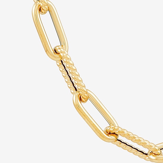 Unisex Adult 14K Gold 18 Inch Paperclip Chain Necklace