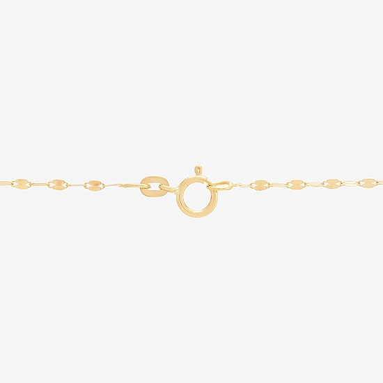 Womens 14K Gold 18 Inch Y Necklace