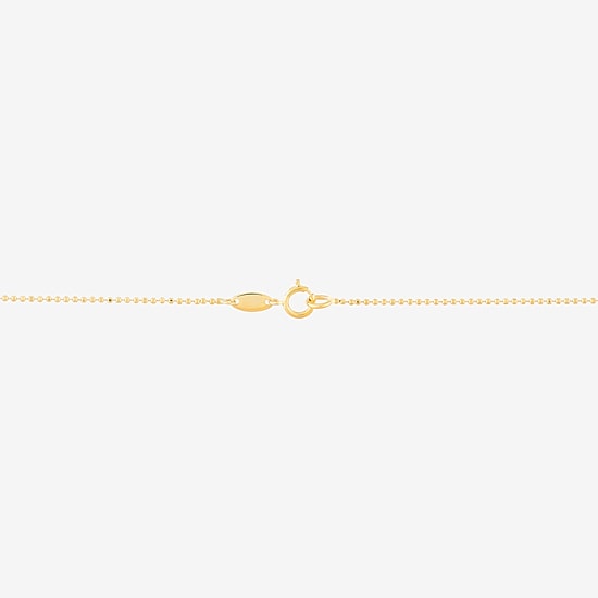 Womens 14K Gold 17 Inch Y Necklace