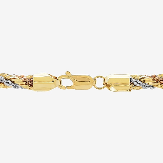 Womens 14K Gold 18 Inch Rope Chain Necklace