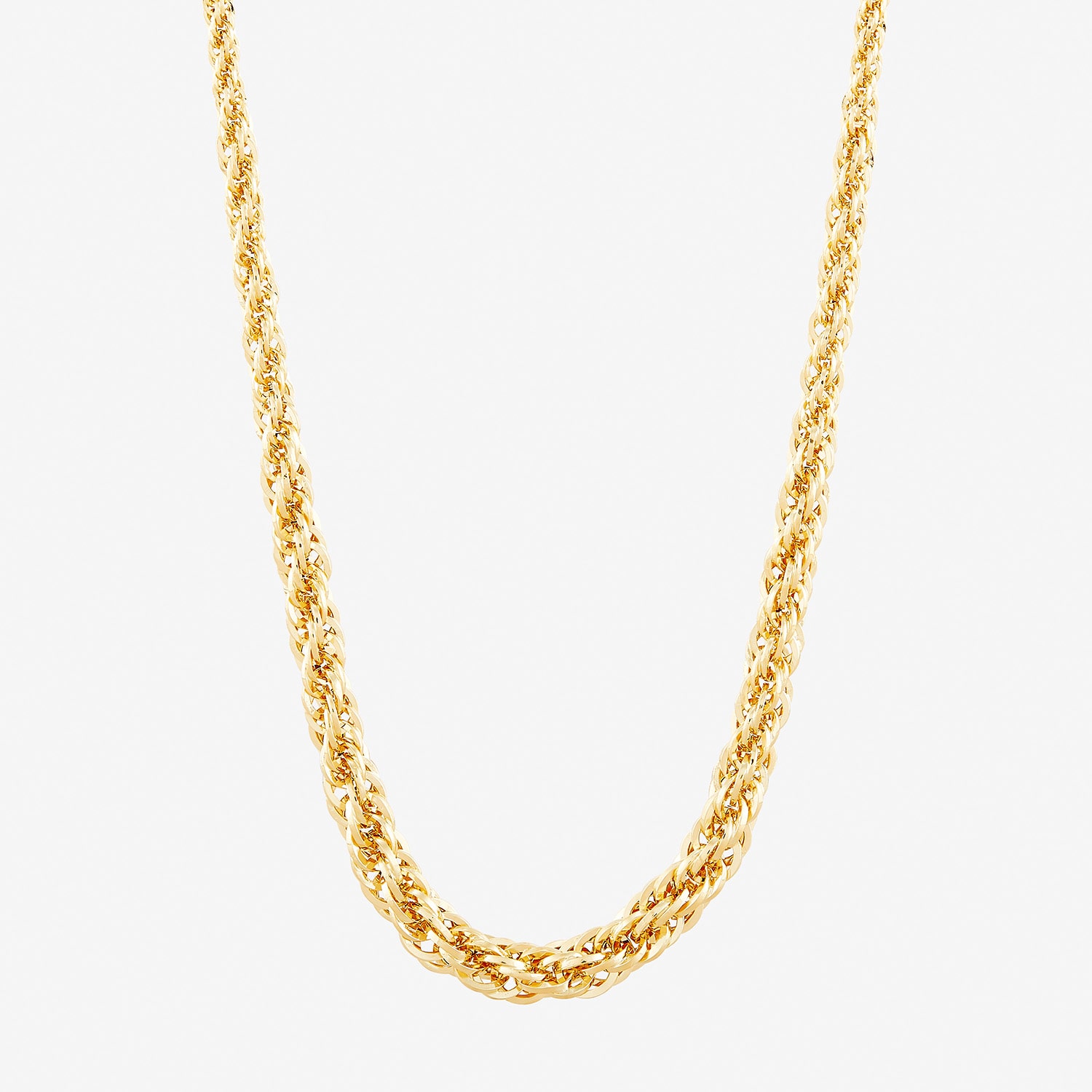Womens 14K Gold Inch Chain Necklace