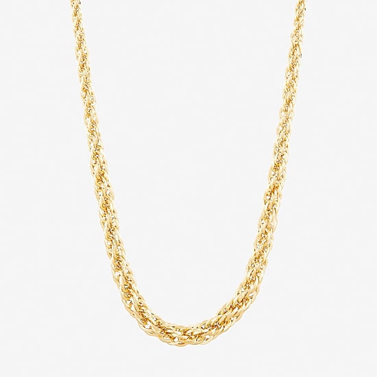 Womens 14K Gold 18 Inch Chain Necklace