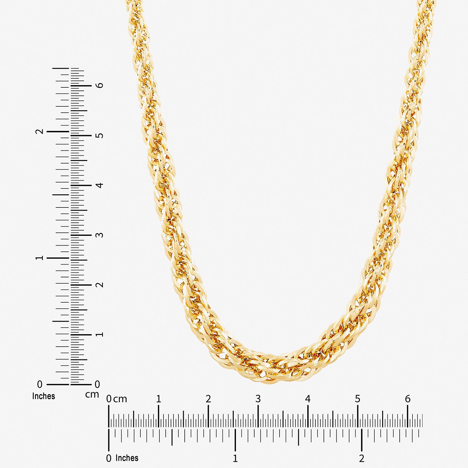 Womens 14K Gold Inch Chain Necklace