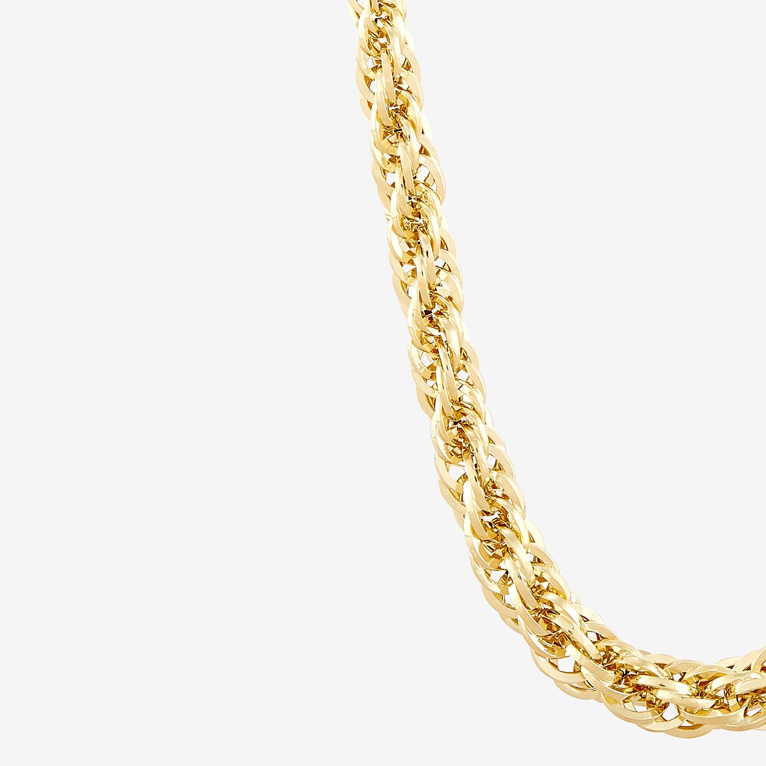 Womens 14K Gold Inch Chain Necklace