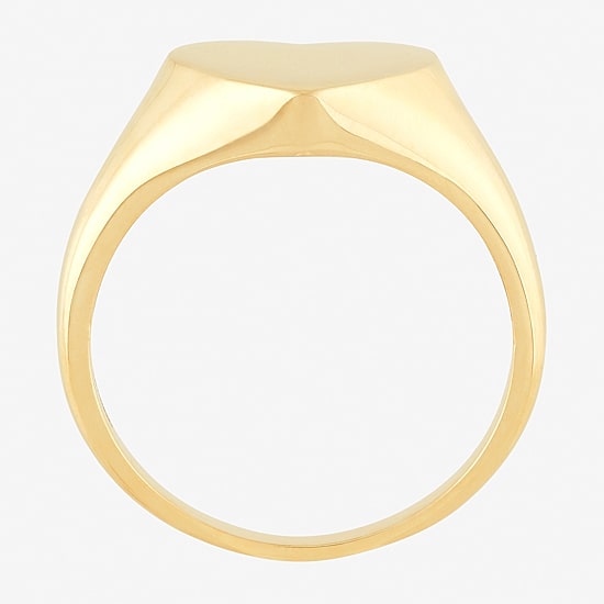 Womens 14K Gold Heart Signet Ring