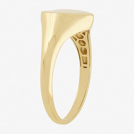 Womens 14K Gold Heart Signet Ring