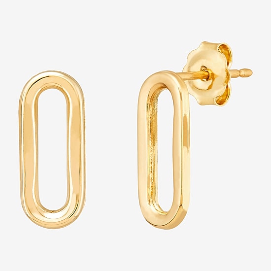 14K Gold 13.8mm Stud Earrings