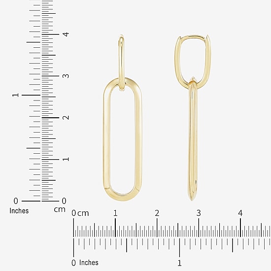 Womens 14K Gold Drop Earrings