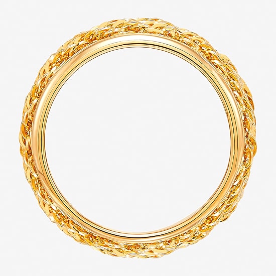 Unisex Adult 10.5MM 10K Gold Band
