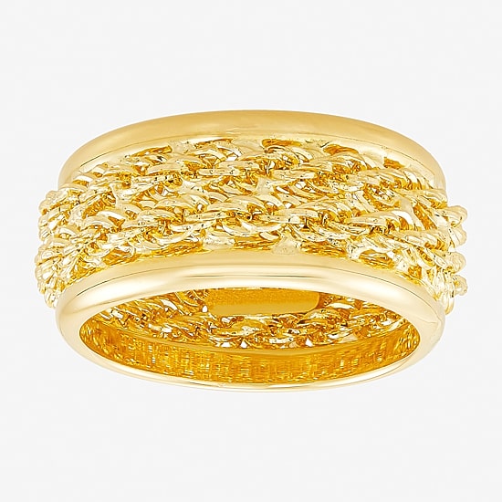 Unisex Adult 10.5MM 10K Gold Band