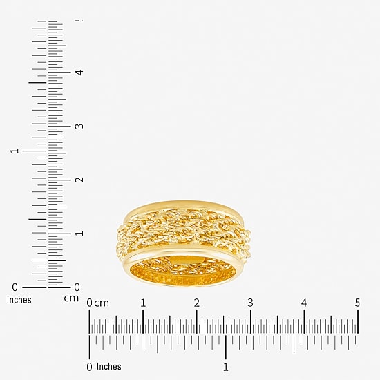 Unisex Adult 10.5MM 10K Gold Band