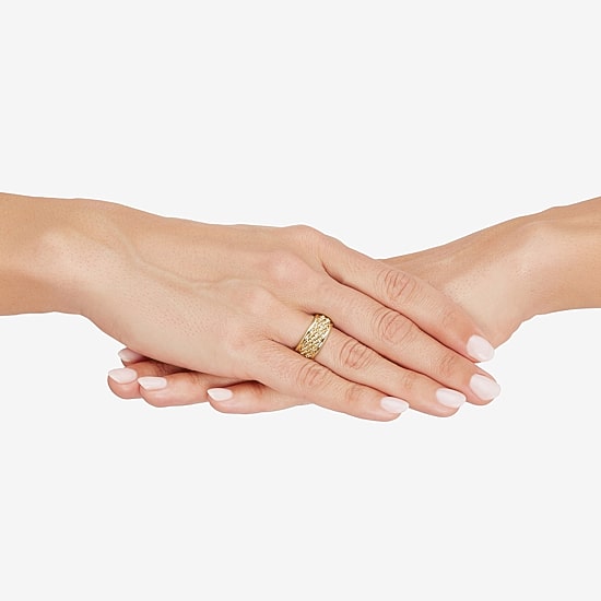 Unisex Adult 10.5MM 10K Gold Band