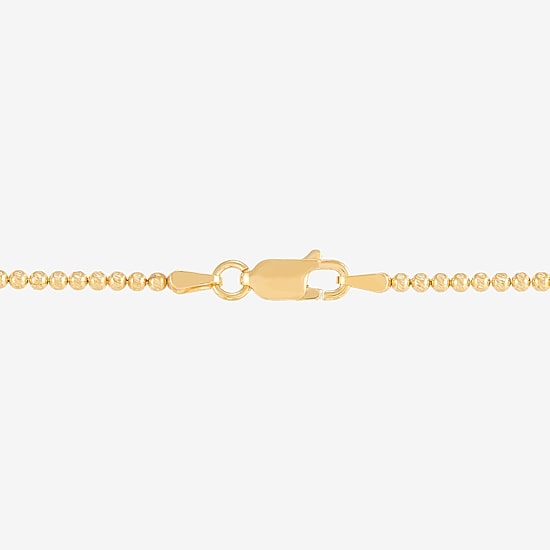 Virgin Mary Mens 14K Gold Over Silver Oval 22 Inch Pendant Necklace
