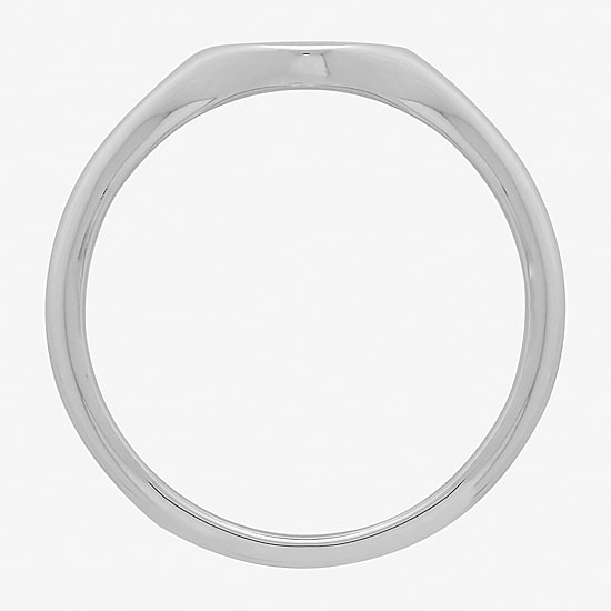 Womens Sterling Silver Signet Ring