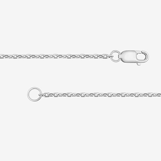 (G / Si1-Si2) Womens Sterling Silver 7.25 Inch Solid Cable Chain Bracelet