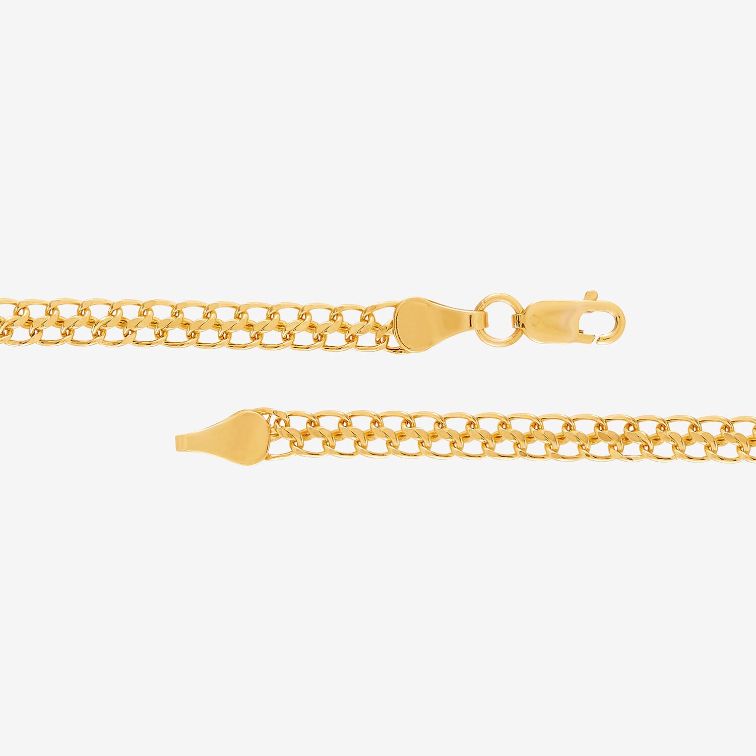 Limited Quantities! Womens 14K Gold 7.5 Inch Hollow Curb Chain Bracelet