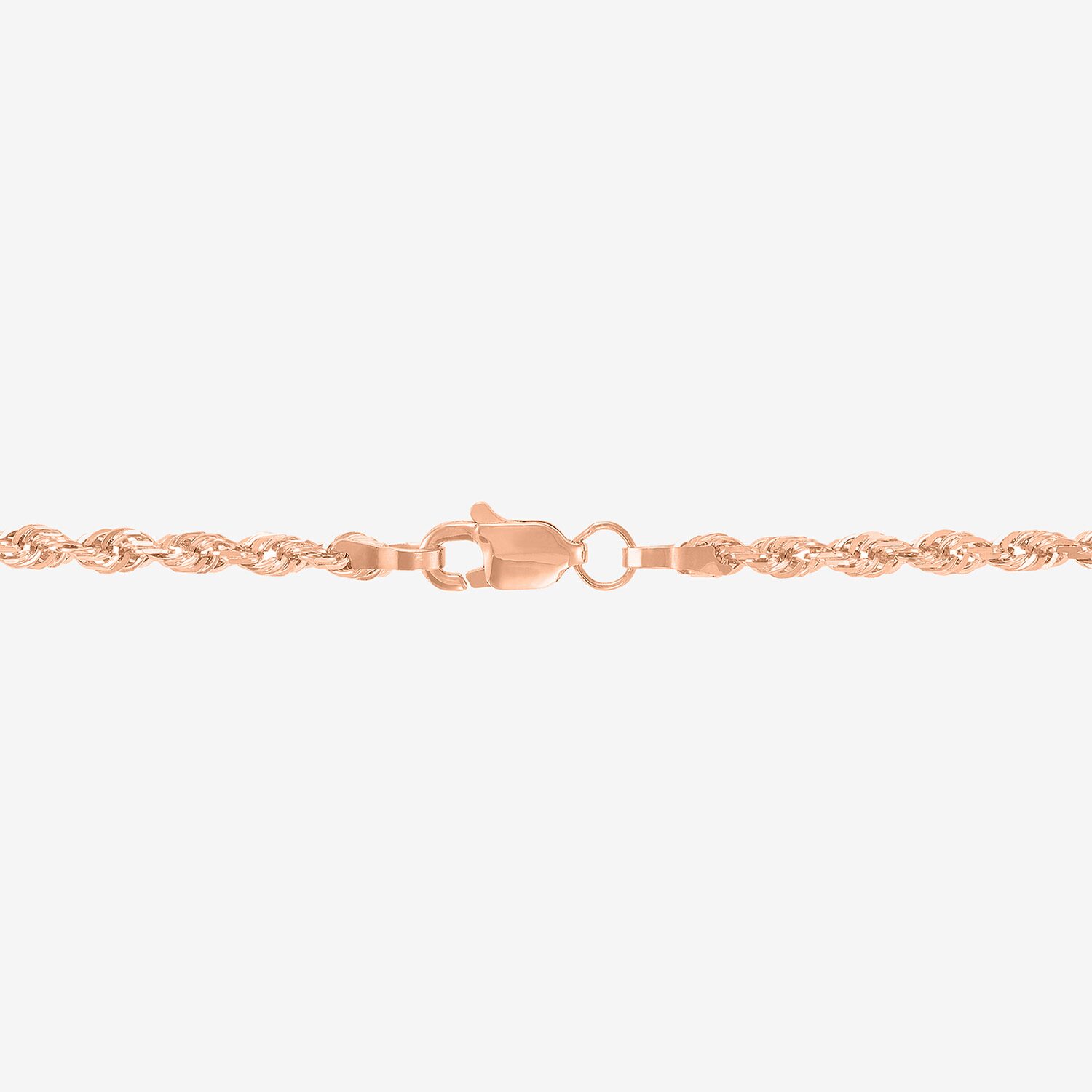Limited Quantities! Womens 14K Rose Gold 30 Inch Rope Chain Necklace