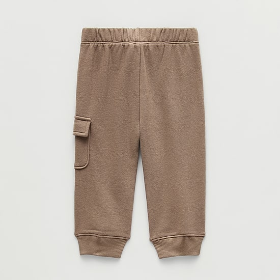 Okie Dokie Baby Boys Cinched Regular Fit French Terry Pull-On Pant