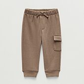 Okie Dokie Baby Boys Cinched Regular Fit French Terry Pull-On Pant