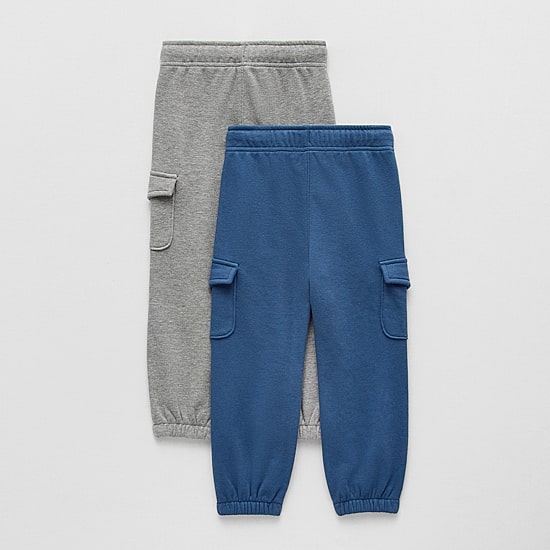 Okie Dokie Toddler & Little Boys Cinched Regular Fit French Terry Pull-On Pant