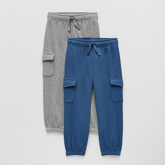 Okie Dokie Toddler & Little Boys Cinched Regular Fit French Terry Pull-On Pant