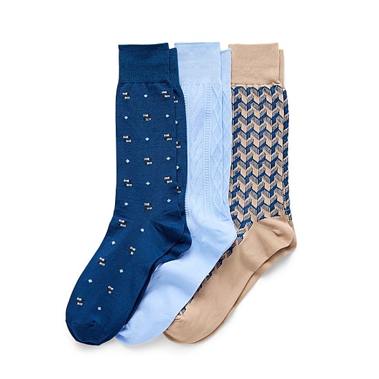 Stafford Mens 3 Pair Crew Socks