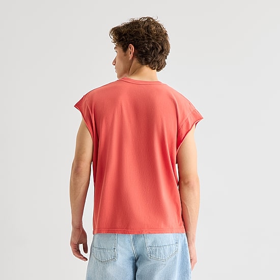 Arizona Mens Crew Neck Sleeveless Muscle T-Shirt