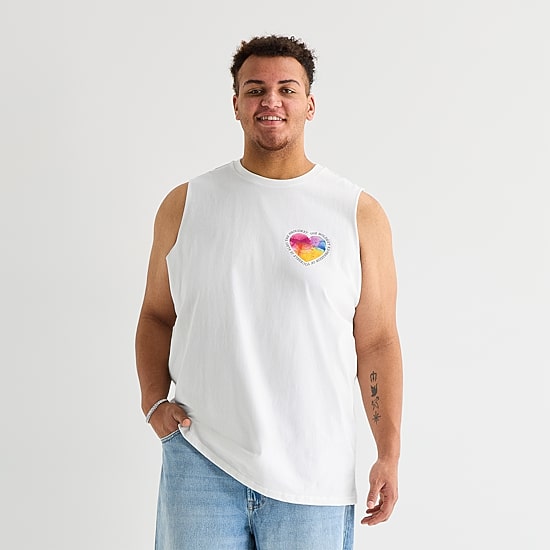 Hope & Wonder Pride Unisex Adult Crew Neck Short Sleeve Big and Tall Muscle T-Shirt
