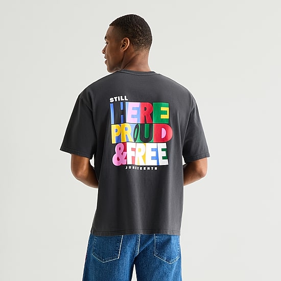 Hope & Wonder Juneteenth Unisex Adult Crew Neck Short Sleeve Regular Fit Graphic T-Shirt