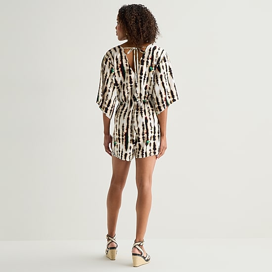 Hope & Wonder Juneteenth Elbow Sleeve Womens Romper
