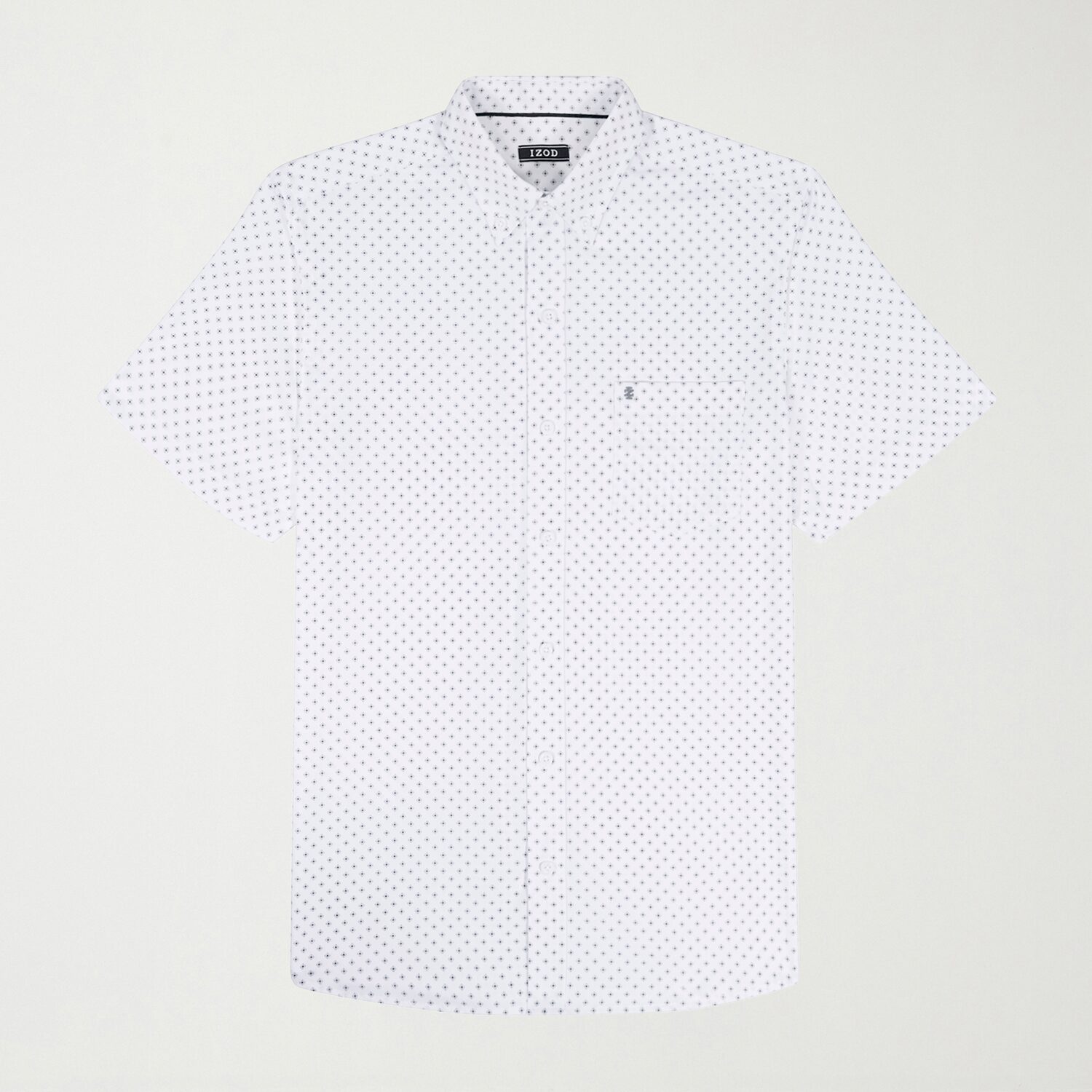 IZOD Breeze Mens Short Sleeve Athletic Fit Button-Down Shirt