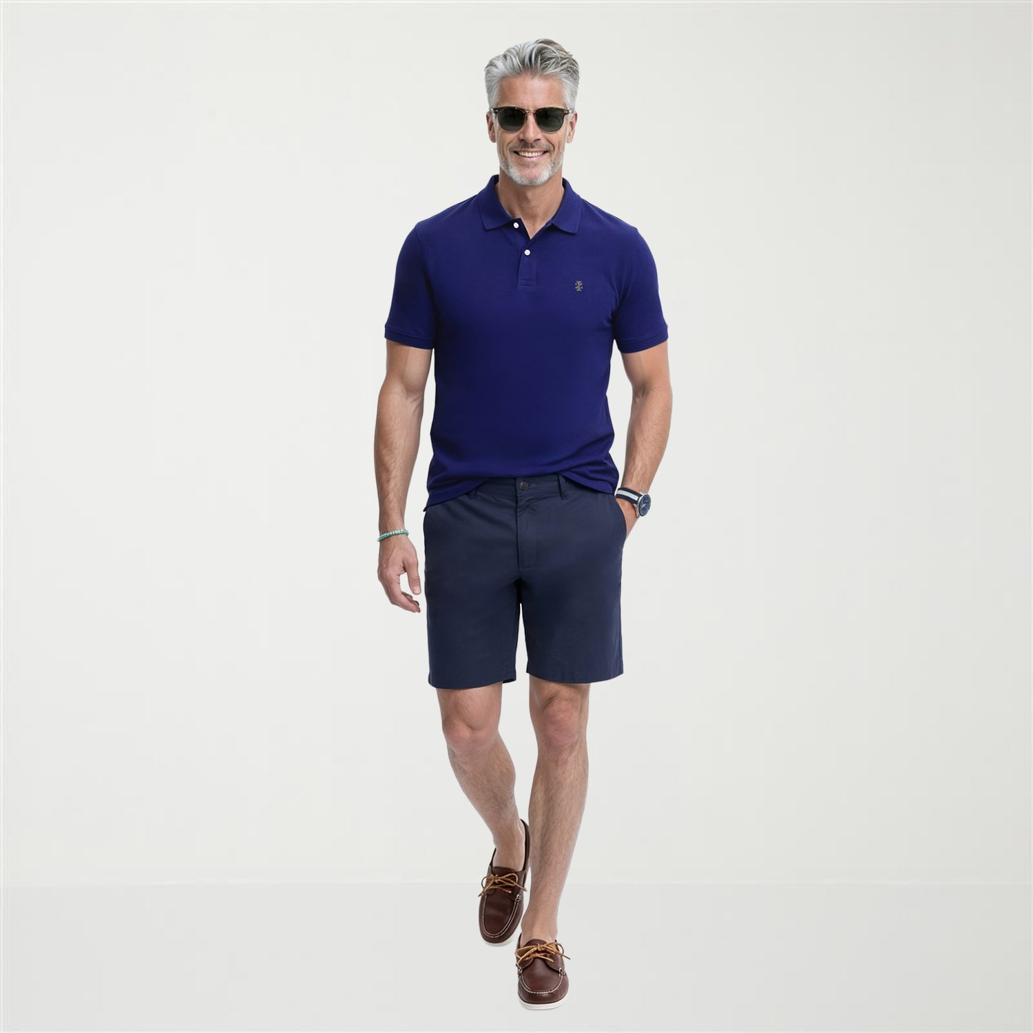 IZOD Saltwater Mens 7" STRETCH FABRIC Chino Short