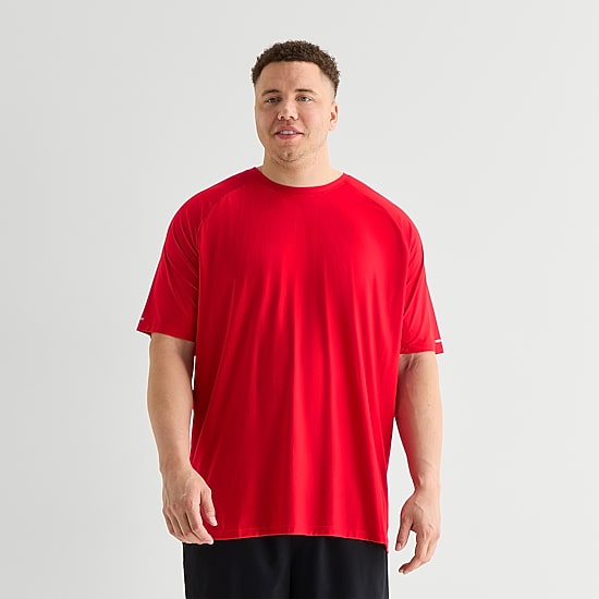 Xersion Activated Cooling Mens Crew Neck Short Sleeve Quick Dry Active Big and Tall T-Shirt