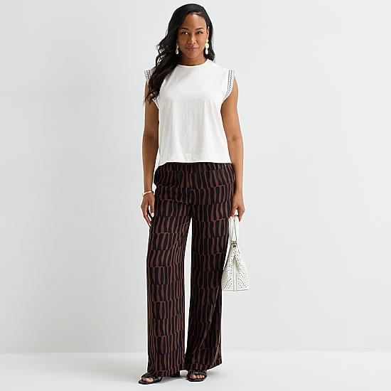 Liz Claiborne Womens Round Neck Sleeveless Blouse