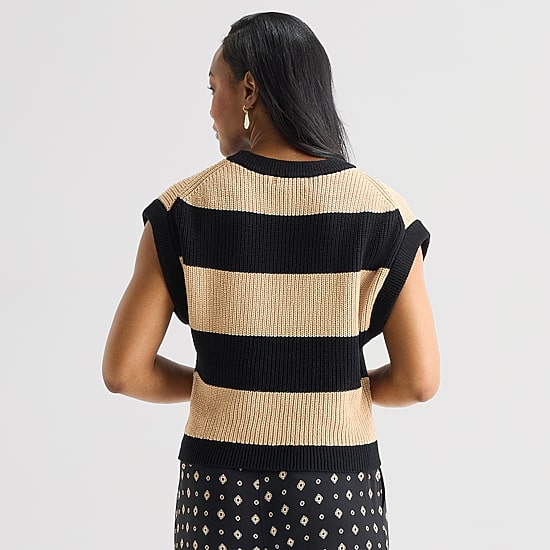 Liz Claiborne Womens Crew Neck Short Sleeve Pullover Sweater