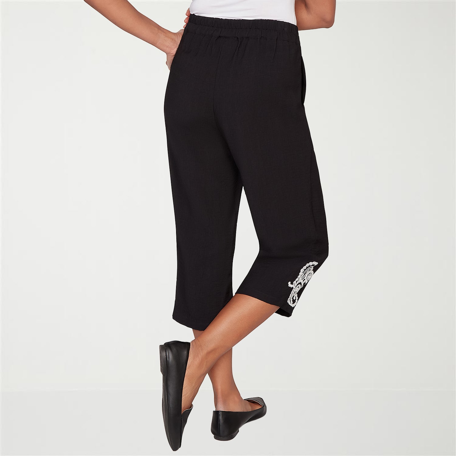 Alfred Dunner Crowd Pleaser Womens Plus Straight Capri Pant