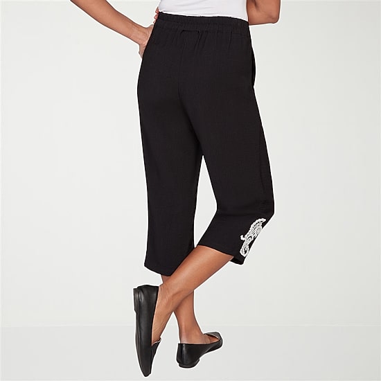 Alfred Dunner Crowd Pleaser Womens Plus Straight Capri Pant
