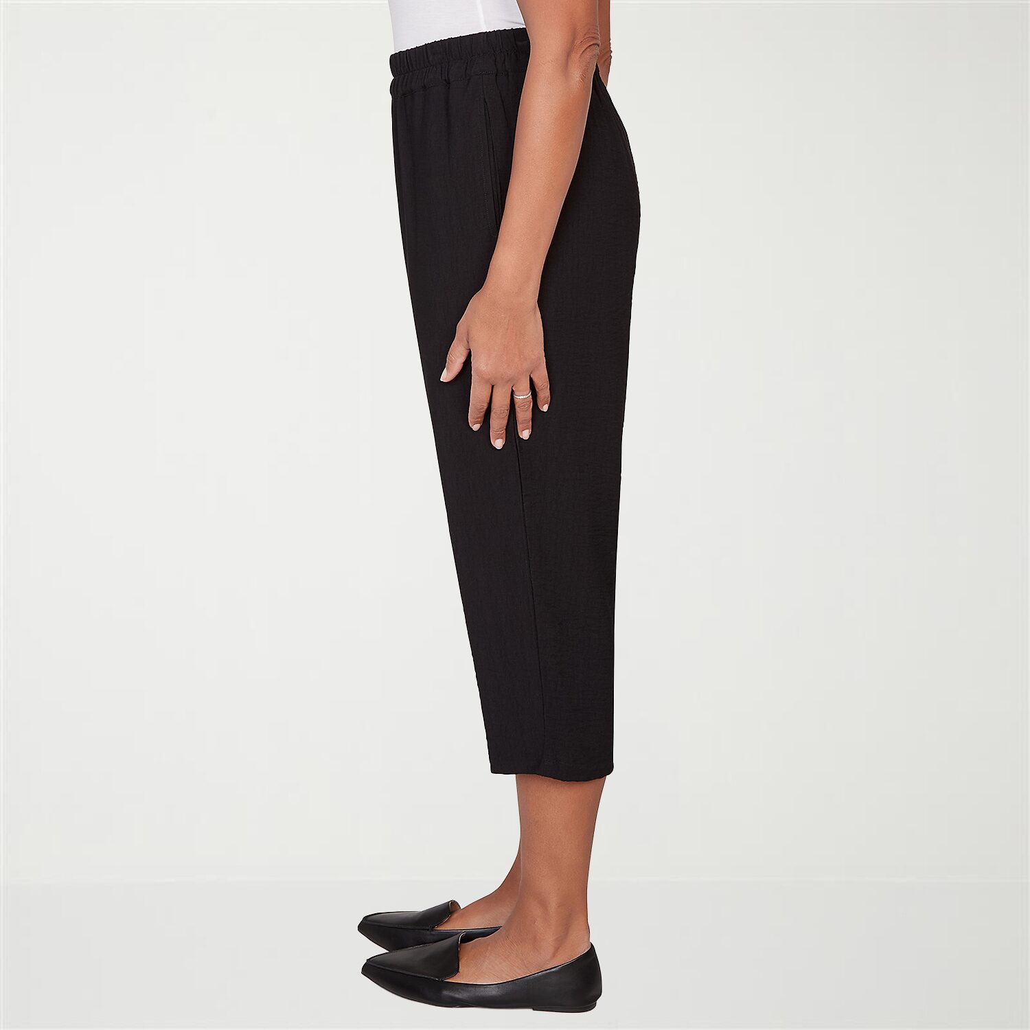 Alfred Dunner Crowd Pleaser Womens Plus Straight Capri Pant