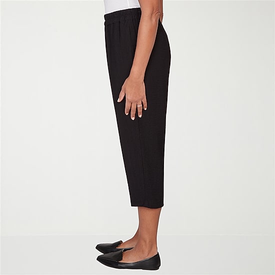 Alfred Dunner Crowd Pleaser Womens Plus Straight Capri Pant