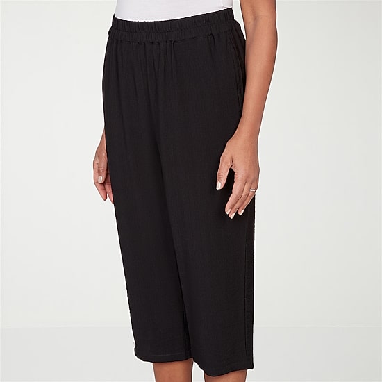 Alfred Dunner Crowd Pleaser Womens Plus Straight Capri Pant